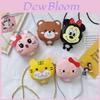 Cute Cartoon Mini Princess Crossbody Bag For Girls Fashionable And Adorable Animal Pu Leather Handbag