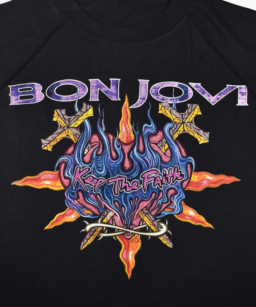 Bon Jovi Band Keep The Faith Rock Album Unisex Short Tee Adult Shirt Unisex T-Shirt XXL