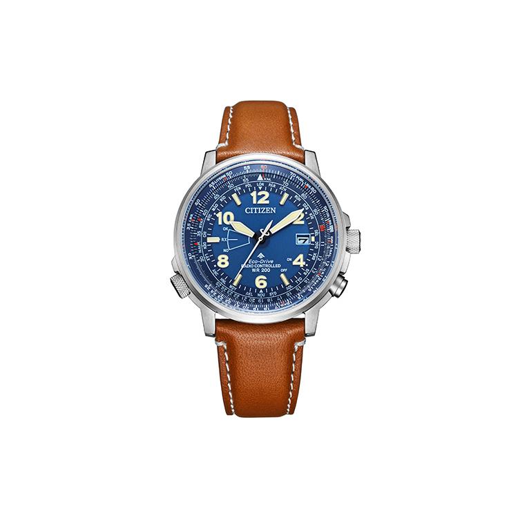 

CITIZEN PROMASTER Light Powered Quartz Movement Cow Leather Strap Watch 42mm Men s Watches Blue Dial CB0240-11L Blue Dial