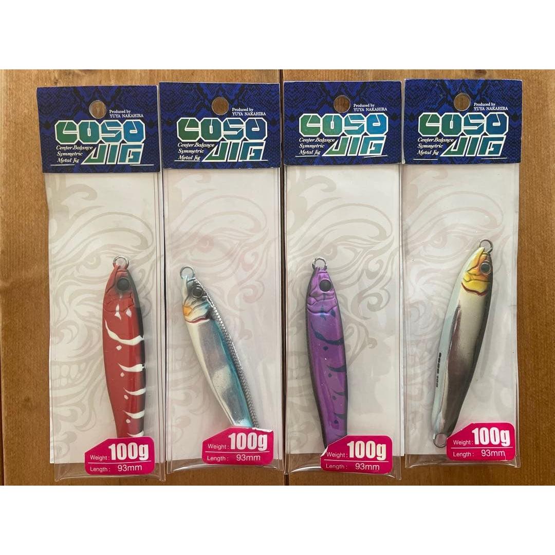 Used Metal Jig GAN CRAFT 100g Koso Jig Gun Craft Set of 4