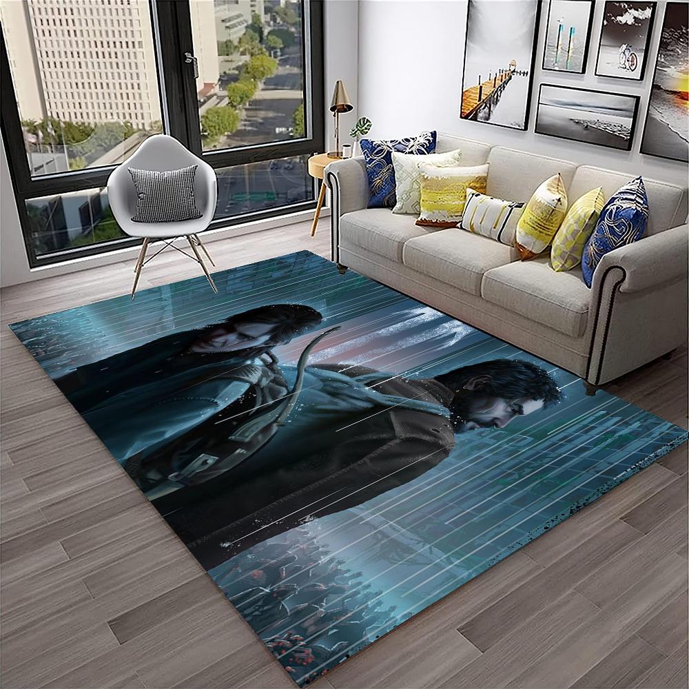 Pedro The Last of Us Horror TV Spiel Teppich Teppich für Zuhause Wohnzimmer Schlafzimmer Sofa Fußmatte Dekor, Kinderteppich Rutschfeste Bodenmatte