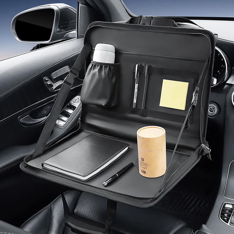 Car Hanging Work Laptop Desk Vehicles Truck Working And Dining Table For Lunch Breakfast Foldable Driver Notebook Computer Bag