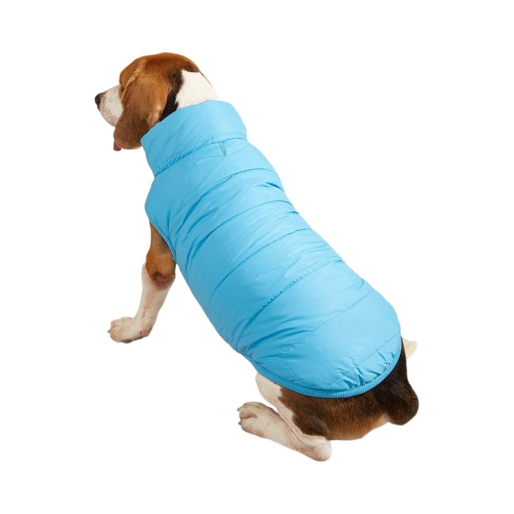 Button Winter Dog Vest With Integrated Keep Warm Fleece Back Zipper For Small Medium Dog