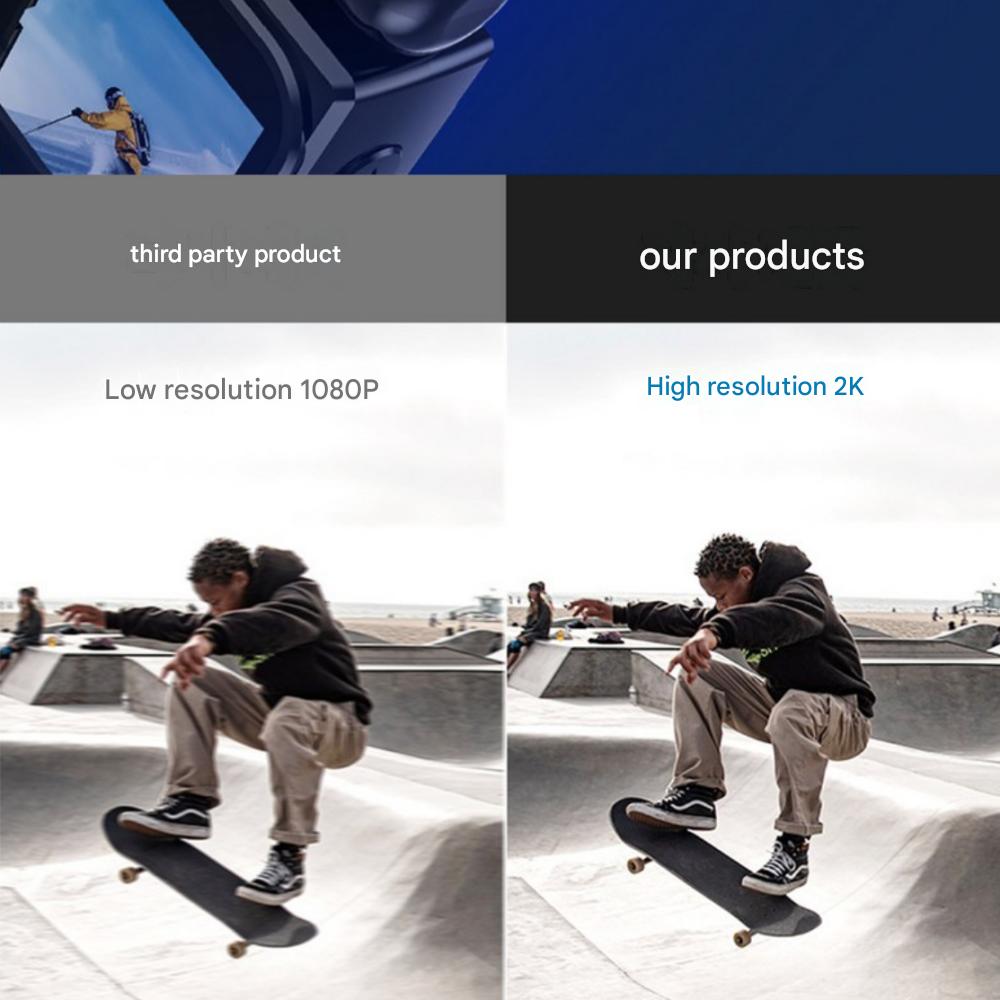 Ultra-Compact High-Definition 2K Body Cam, Bicycle Dash Cam, Motorcycle Action Cam