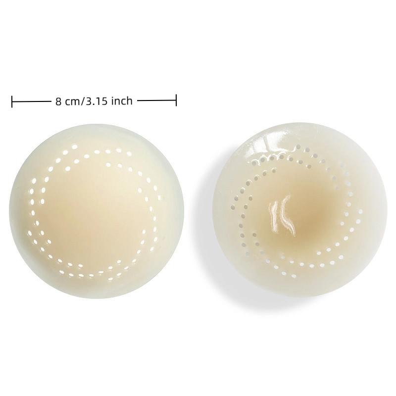 

Reusable Sticky Bra Silicone Nipple Cover With Hole Lift Up Invisible Bra Self Adhesive Silicone Breast For Party Dress Bras Pad