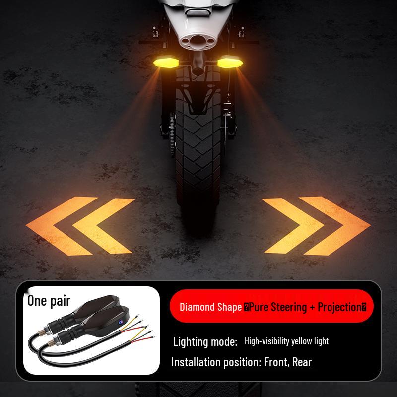 LED Motorcycle Turn Signal & Taillight: Bright, Strong Light for Electric and Battery Vehicles