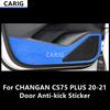 For CHANGAN CS75 PLUS 20-21 Door Anti-kick Sticker Modified Carbon Fiber Pattern Interior Car Film Accessories Modification