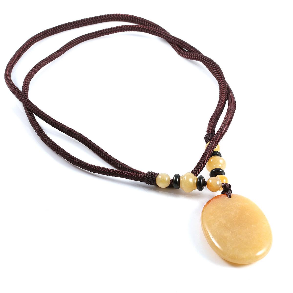 

Новое стильное ожерелье 70 см с овальным агатовым кулоном-подвеской для элегантных женщин, ювелирные изделия для свадебной одежды 45 x 30 mm