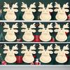 20pcs Wooden Deer pendant decorations, Christmas decorations, Party favors, DIY crafts, holiday decorations