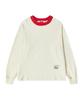 BEYOND CLOSET [Collection Line] Modern Art Stitch Long Sleeve Ivory