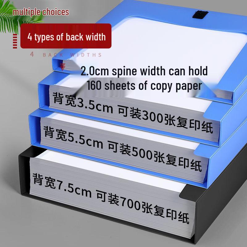 A4 Dokumentenorganisations-Aufbewahrungsbox - Verdickte Plastikmappe für Konten & Verträge