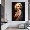 Klasické plátno s filmovou hvězdou Sexy Marilyn Monroe Portrét Plakáty Tisky Nástěnné umění Obraz pro obývací pokoj Domácí dekorace