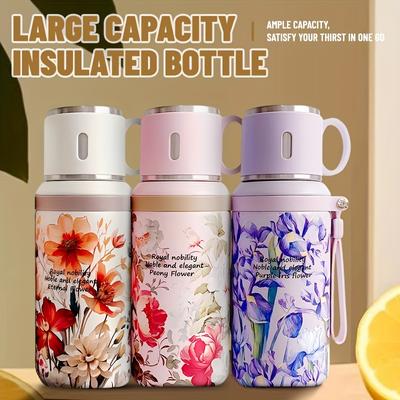 Good-looking 316 Stainless Steel with Insulated Bottle Cup and Suitable for Camping, Cycling, Office and Home-Four Seasons Drinks