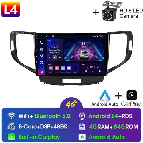 8G 128G For Honda Accord 8 Acura TSX 2008 - 2012 Car Radio GPS Android Multimedia System Navigation Auto BT No 2 Din DVD