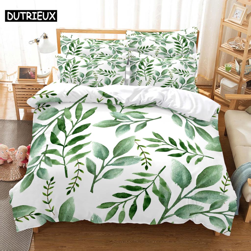 Banana Leaves Bedding Set Duvet Cover Set 3d Bedding Digital Printing Bed Linen Queen Size Bedding Set Fashion Design