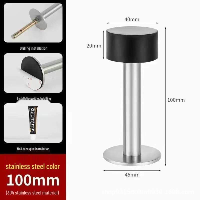 Silent Windproof Door Stopper and Holder - Anti-Theft and Anti-Collision Design