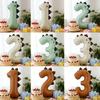 Matte Finish Dinosaur Theme Balloons Number Shape Birthday Party Balloons  For 1-3 Year Olds