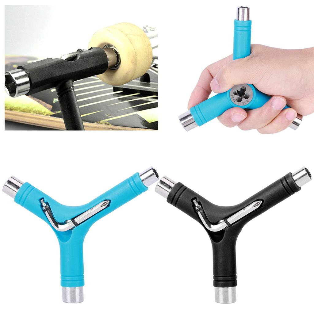 Y Type Multipurpose Five Functions Alloy Steel Wrench Professional Skateboard Tool