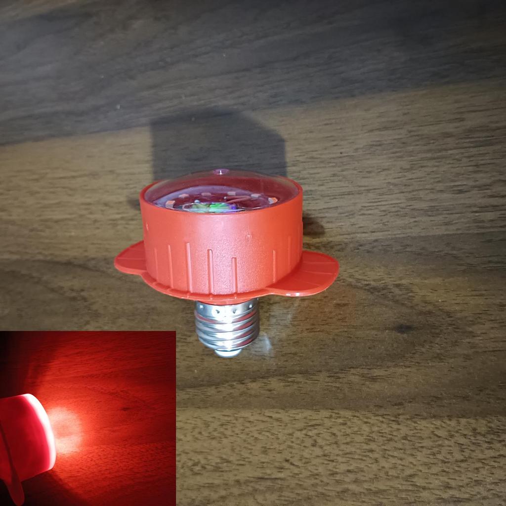 Herbstmond LED Flanelllaterne: Wasserdichtes rotes Lichtzubehör für den Außenbereich