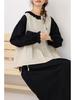 2026 Spring/Summer Women's Japanese Linen Ruffled Vest – Sleeveless, Loose-Fit, Reversible Jacket