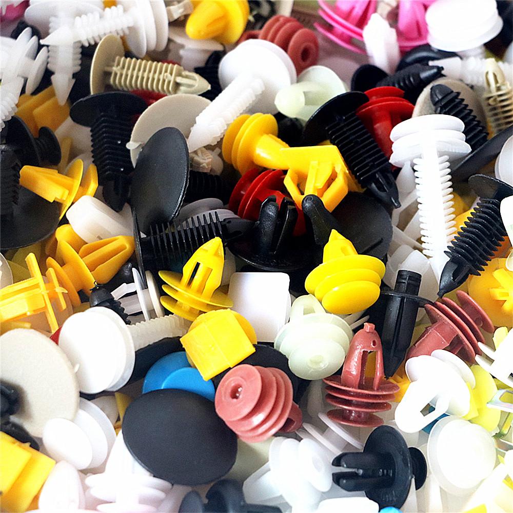 

400 PCS Car Mixed Universal Door Trim Panel Clip Fasteners Auto Bumper Rivet Retainer Push Engine Cover Fender Fastener Clip