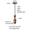 Industrial Retro Wood Pendant Light,Adjustable 2m 1.5m 1.1m Hanging Cord E27 Lamp Socket Holder for Vintage DIY Lighting Decor