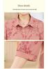 High-Grade Summer Shirt for Middle-Aged and Elderly Women: Grandma's Stylish Thin 7-Point Sleeve Top