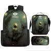 Luxury Popular Novelty Little Nightmares 3D Print 3pcs/Set pupil School Bags Laptop Daypack Backpack Lunch bag Pencil Case