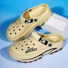 Perforated Shoes Men Summer Fashionable Versatile Thick-Soled Anti Slip Sandals Outdoor Casual Breathable Comfortable Perforated Shoes