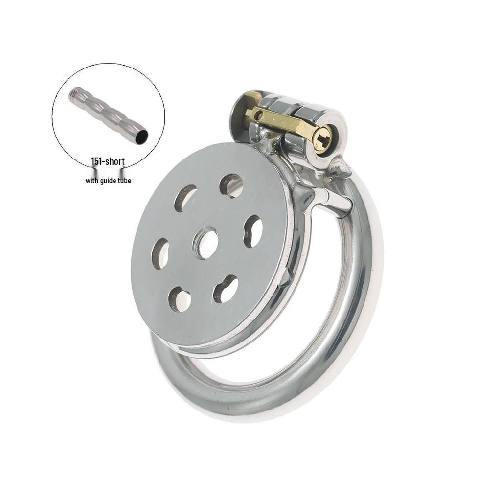 Stainless Steel CB Purity Device: Cat Paw Chastity Lock with Tube for Men