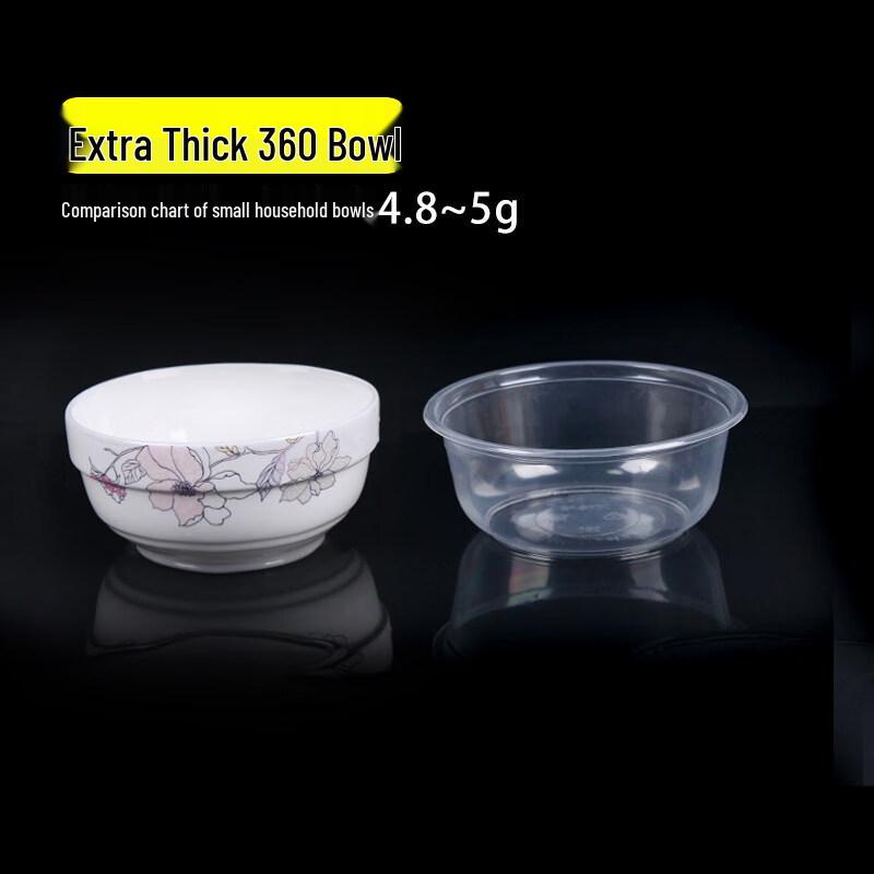 ZISIZ Disposable Plastic Bowls