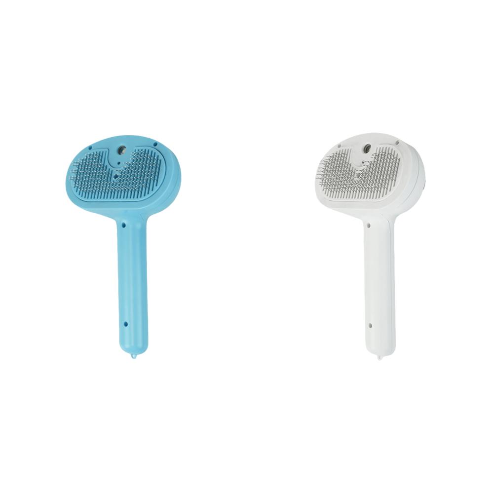 

FE# Cat Steam Brush Pet Hair Brush Massage Grooming Brush for Cats Dogs (Blue)