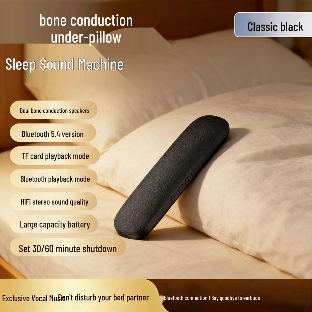 Bluetooth Bone Conduction Pillow Speaker with Card Playback - Model GCD5
