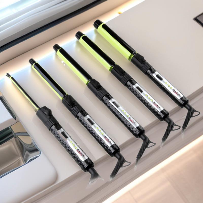 Mei Yang Big Waves Electric Curling Wand Hairdressing Tool for Weddings 25# зелёный