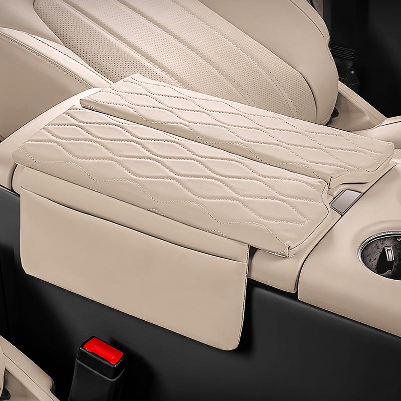 Leather Protective Armrest Pad for Shanhai L7PLUS, Central Armrest Heightening Cover