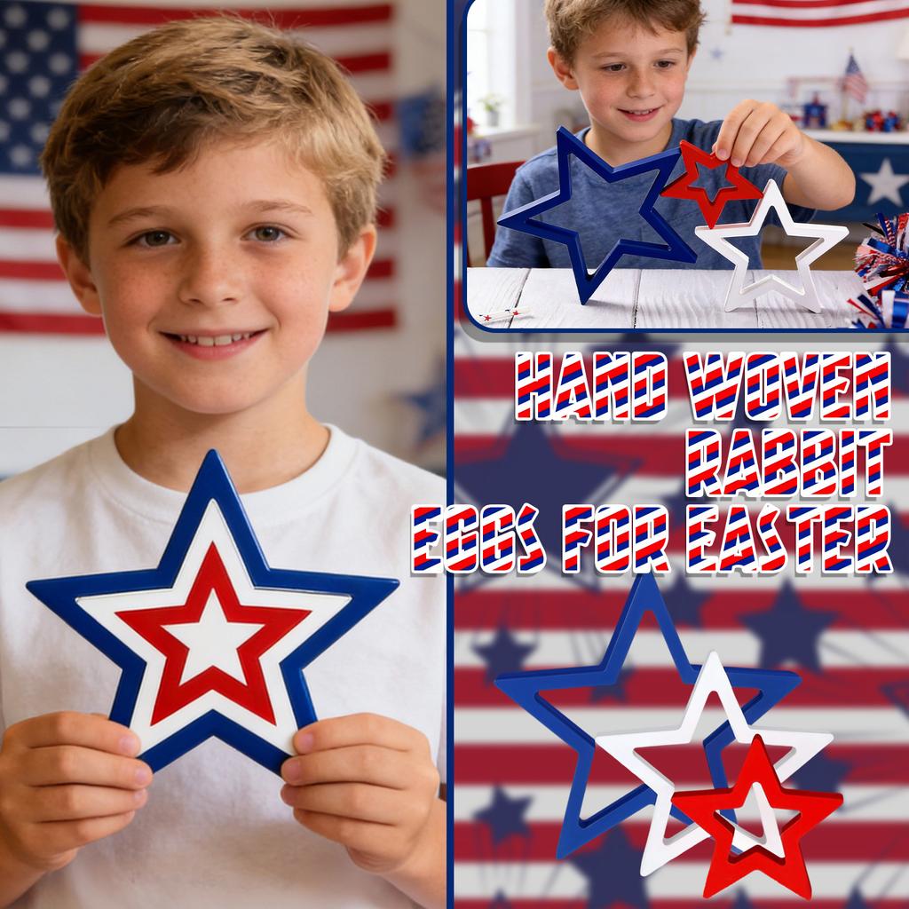 Patriotic-Themed Desktop Decoration Set, Centerpiece For The Desktop, Independence Day Decoration, Suitable For Home Bookshelves.