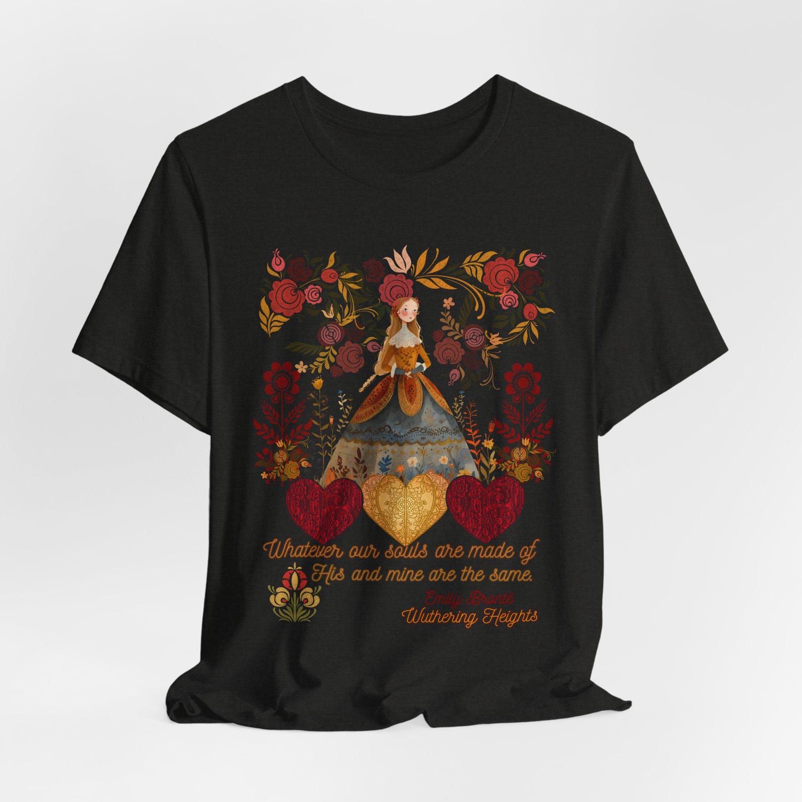 Wuthering Heights Unisex T-Shirt | Literary Quote Tee M