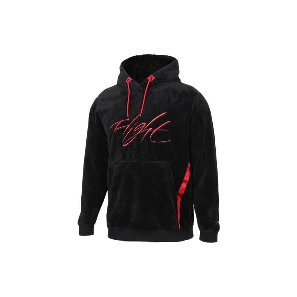 Air Jordan Wings Of Flight Hoodie  Black Red  Men s AH6251-010 L