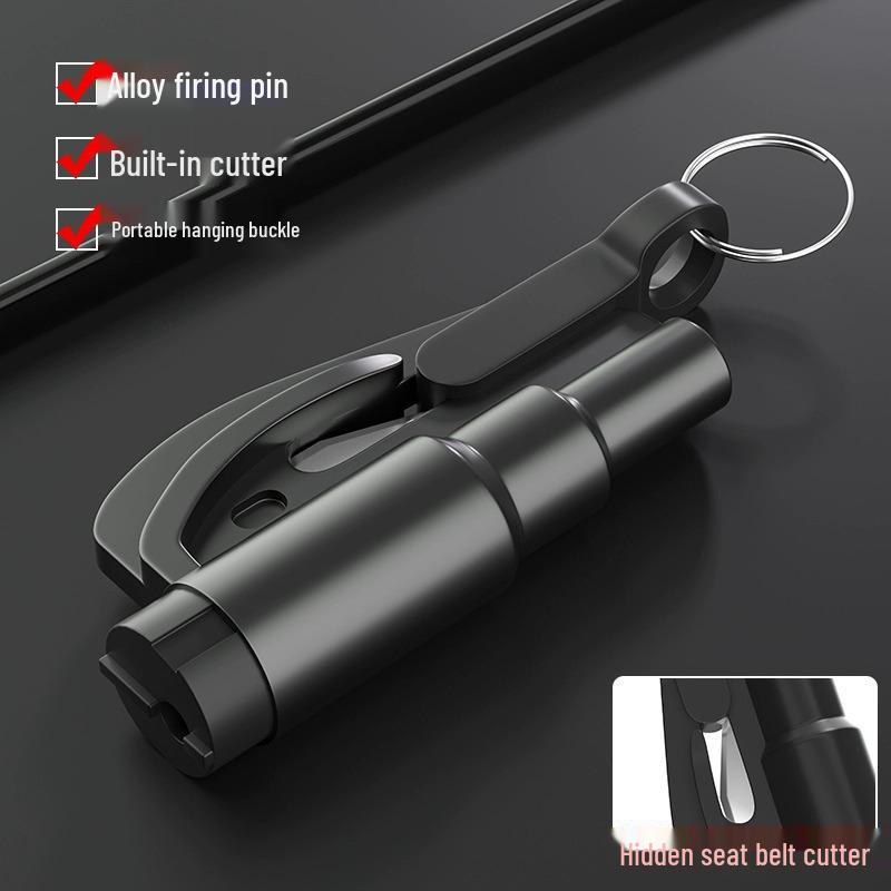 3-in-1 Car Safety Hammer: Mini Window Breaker, Emergency Escape Tool, Life-Saving Multi-Functional Device