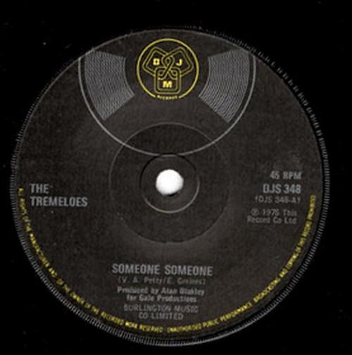

7inch Record TREMELOES - Someone Someone DJS348 DJM Records 1975 UK Pop Used
