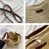 Women's Straw Crossbody Bag - Woven Beach Shoulder Purse For Summer Vacation & Shopping 
