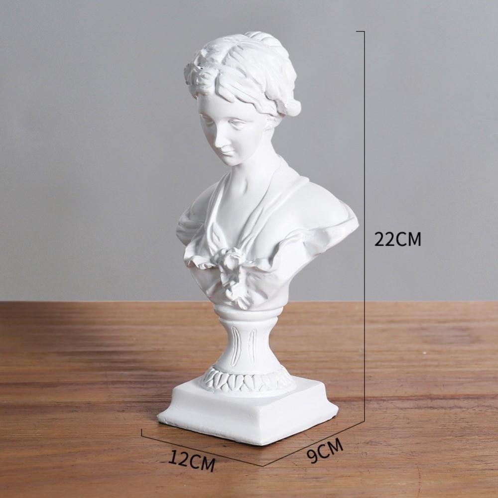 Resin Figure Statue European Style Ancient Greek Statue Retro Venus Figurine Home