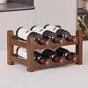 Bamboo Wine Rack Free Standing Wine Racks Sturdy and Durable Wine Storage Cabinet Shelf Wine Racks Countertop for Pantry Kitchen