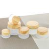 Pot en Verre Givré Vide Mini 5-50g Pot Pot Cosmétique Maquillage Couvercle Intérieur Crème Visage Baume à Lèvres Contenant de Stockage Scellé Bouteilles Rechargeables