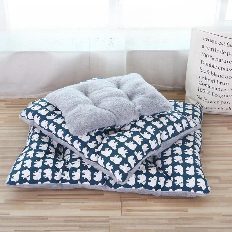Four Seasons Universal Double-sided Pad Thickened Dog Kennel Linen Breathable Sleeping Nest Warm Pet Nest Cat and Dog Supplies