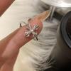 S925 Sterling Silver Korean Style Adjustable Open Ring for Women - Niche Light Luxury Trendy Colorfast High-End Feel