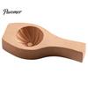Dough Press Tool Wooden Bun Mold with Handle, Manual Baozi Maker Mold, Kitchen Baking Accessories Easy DIY Ravioli Pastry Presser Flower Edges