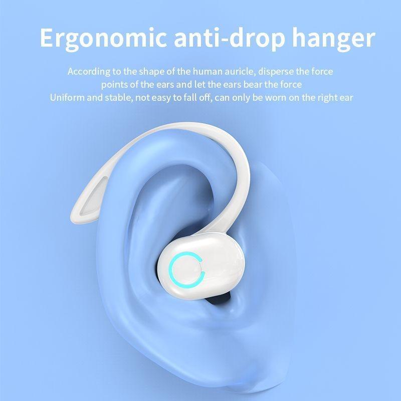 1SET S10 Wireless Business Headphone Ear Hook Bluetooth 5.2 Headset with Mic HIFI Stereo Voice Control Earphones Waterproof Noise Reduction