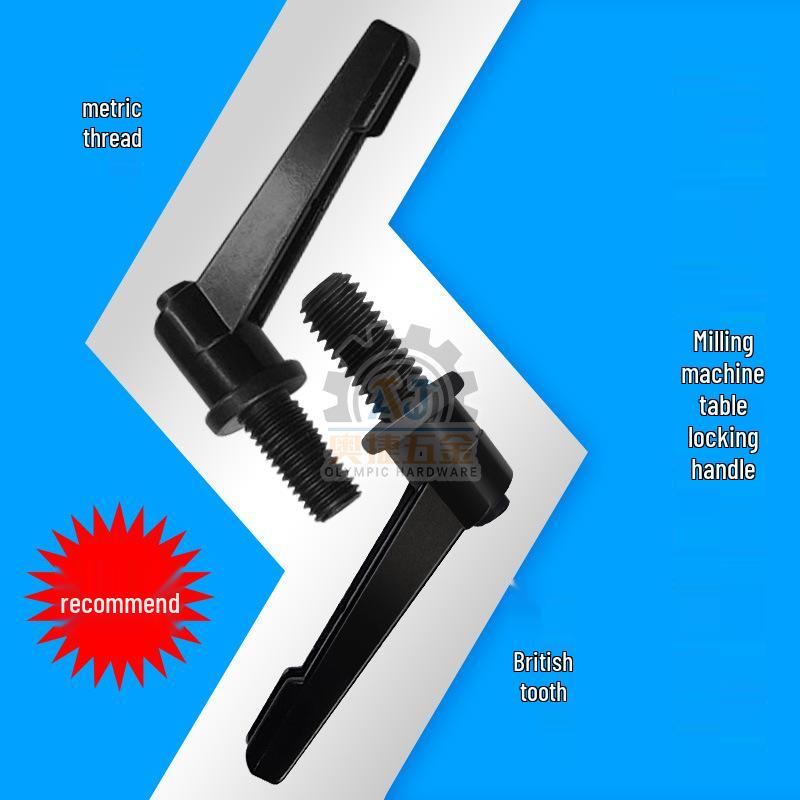 Turret Milling Machine Parts: Machine Head, Workbench, Guide Rail Screws, Spindle Lock, Adjustable Handle