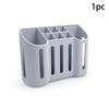 1PC No-Drill Strong Suction Toothbrush Holder, Wall Mounted Bathroom Organizer for Toothpaste Storage (Renter-Friendly)